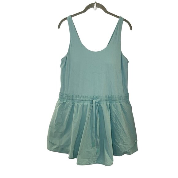 Joy Lab Womens Blue Sleeveless Scoop Neck Seamless Tank Active Romper Size XL - Picture 1 of 5